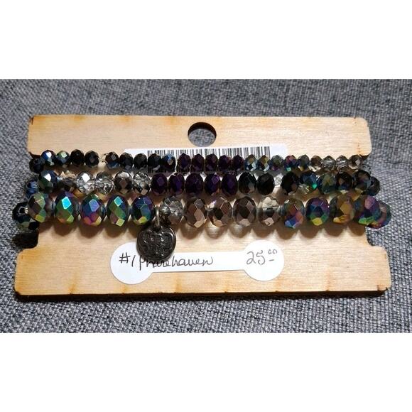 3 Pink Panache Aura Crystal Beads Faceted Carnival Glass Pharehaven Phancy NWT - Picture 3 of 4